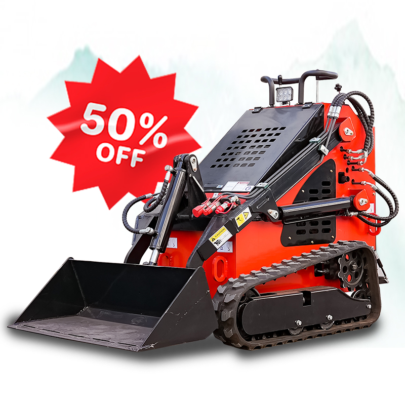 Free Shipping EPA EURO5 China Manufacturer SAAO Wheel Track Tracked Mini Skid Steer Loader Price for Sale
