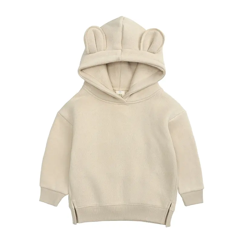 2021 boutique baby plain jackets 7 colors kids clothes hooded 100% cotton cute design winter child shirts