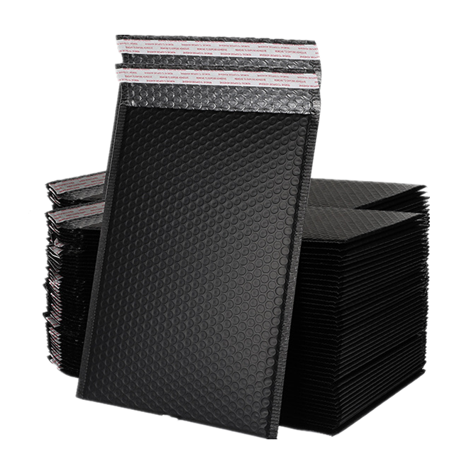11X13X4cm Большая распродажа матовая черная поли пузырчатая отправка