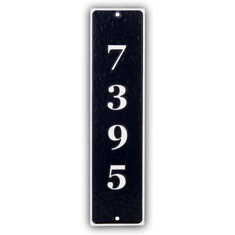 Cast Metal Address Plaque  Custom House Number Sign  Wall Mounted Sign