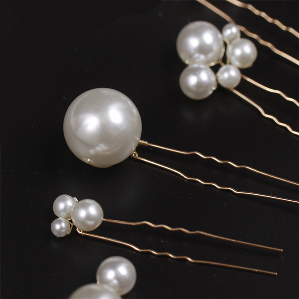 Wholesale Rhinestone flower U-type hairpin hair forks