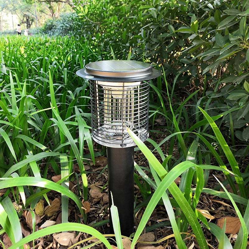 2021 New Design Solar Power Waterproof Indoor And Outdoor Electric Led Bug Zapper Light Mosquito Killer