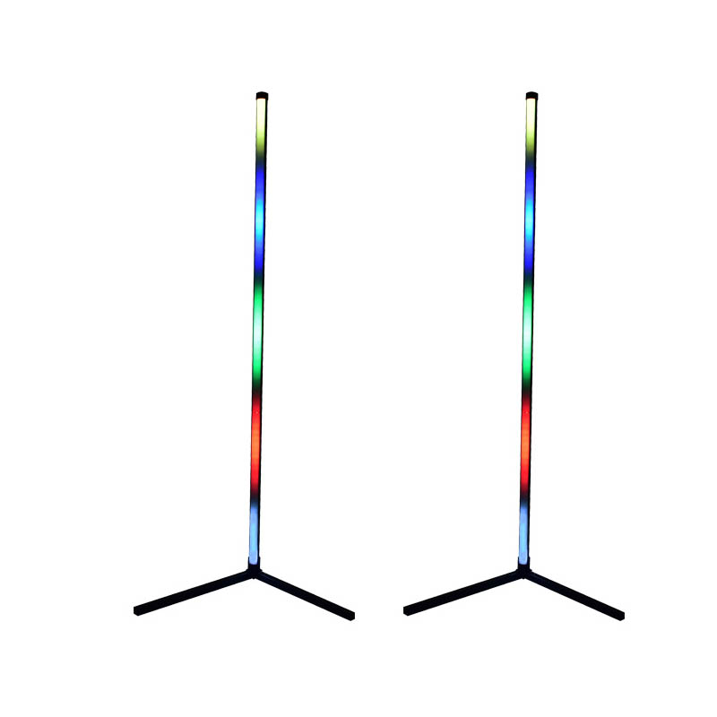 Drop Shipping Modern Nordic 140Cm Standing Decorative Living Room Rgb Led Stand Tripod Corner Floor Lamp Corner