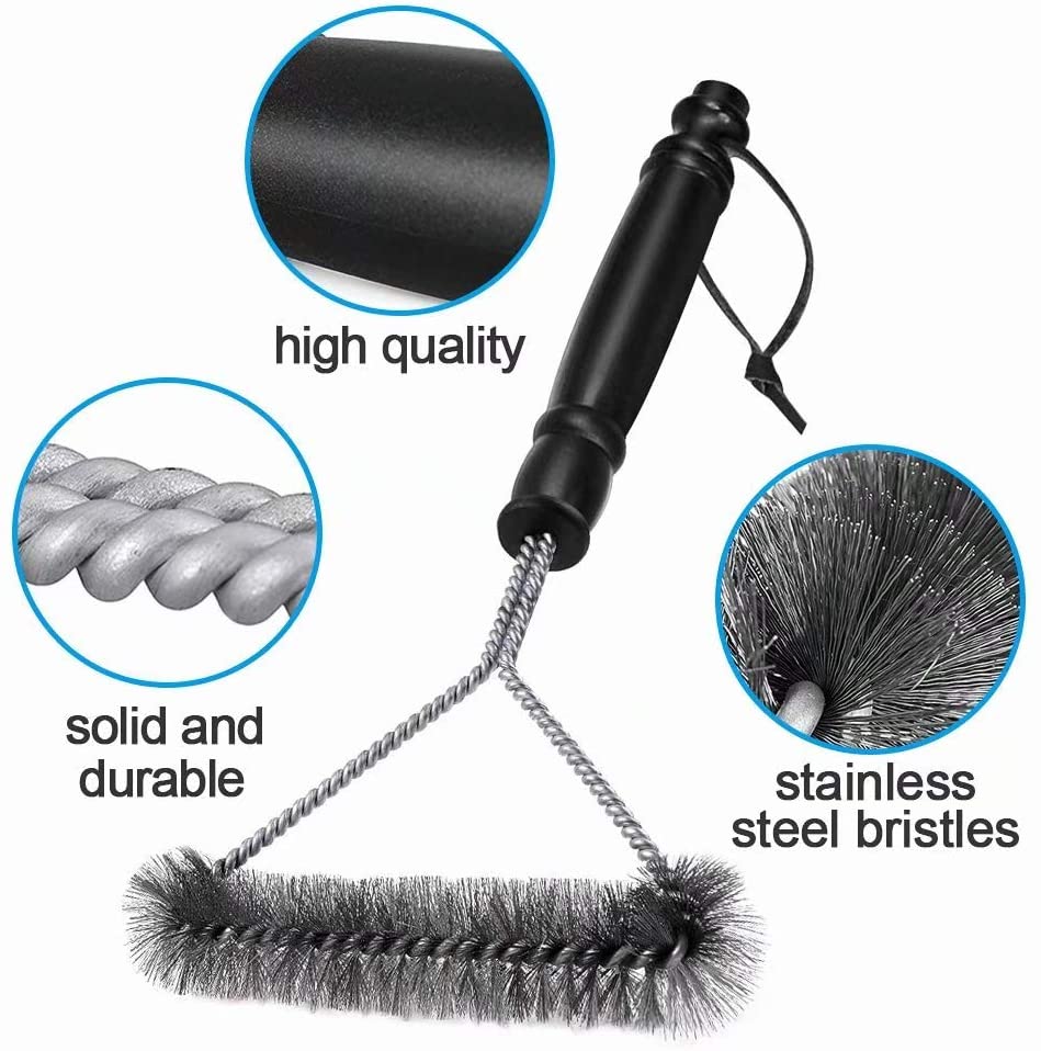 Grill Brush Wire Bristle Stainless Steel Barbecue Steam Cleaning Brush Grill Cleaning Brush