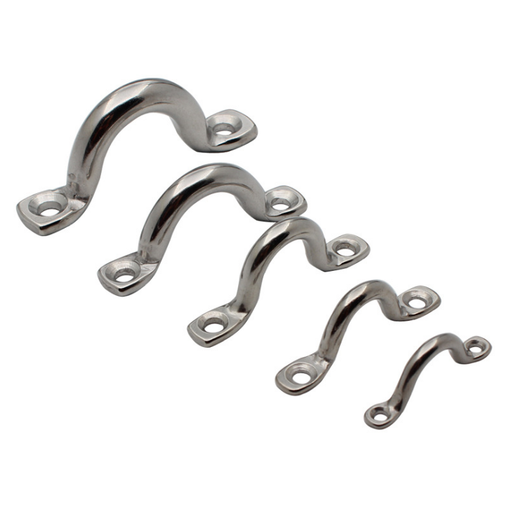 Stainless Steel 316 Wire Eye Straps Wire Plate Bimini Staple Ring 5mm 6mm 8mm