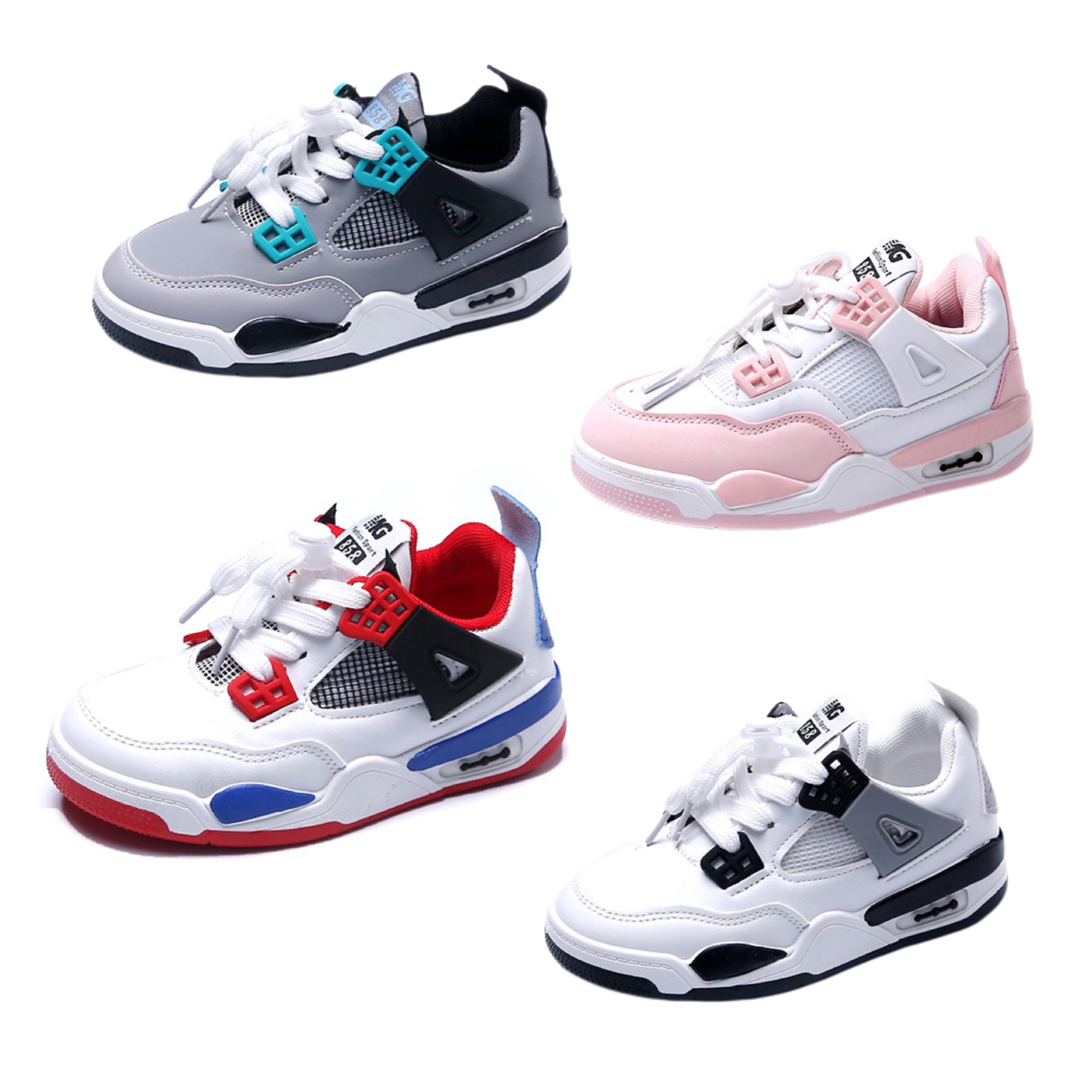 Children's Sports Shoes Boys Non-slip Wear-resistant School Youth Kids Running Shoes Casual Child Sneakers Stretch Fabric