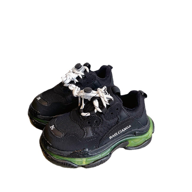 Toddler Little Big Kids Chunky Shoes Boys Girls Unisex Lace-Up Walking Sneakers Children Warm Winter Faux Fur Brand Footwear