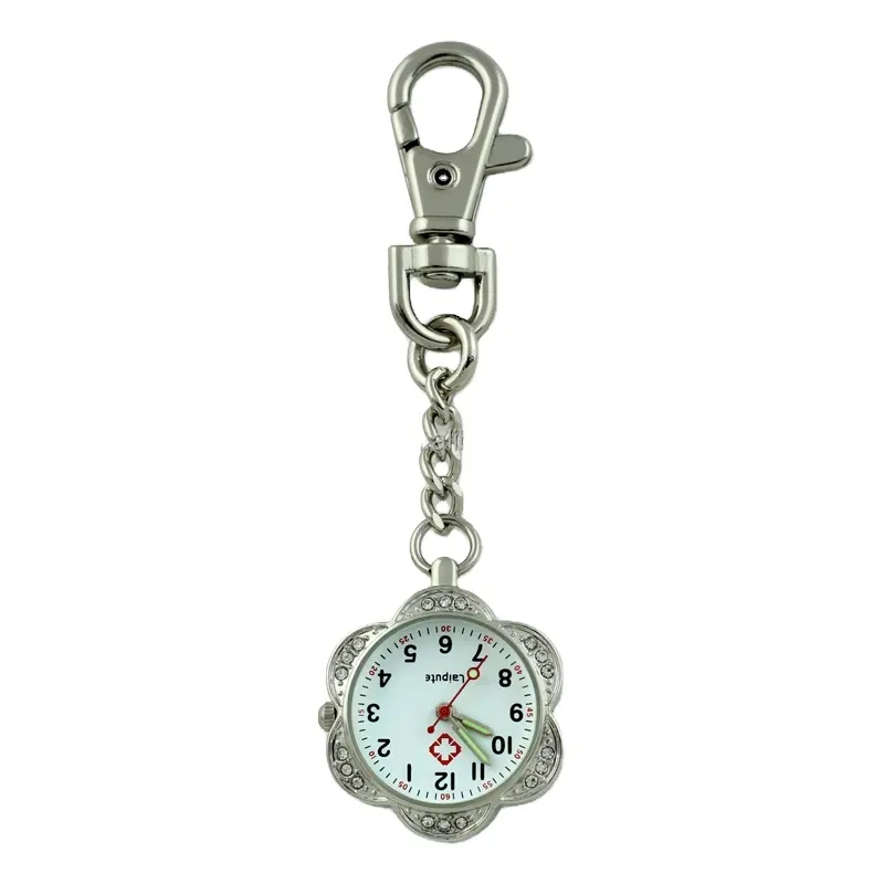 Eco-friendly stainless steel case back doctor pocket watch Japan movement metal chain nurse watch