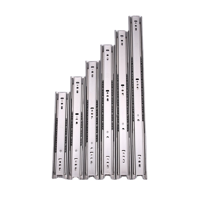 Hot Sale 45mm Stainless Steel Ball Bearing Drawer Slide For Furniture Drawer