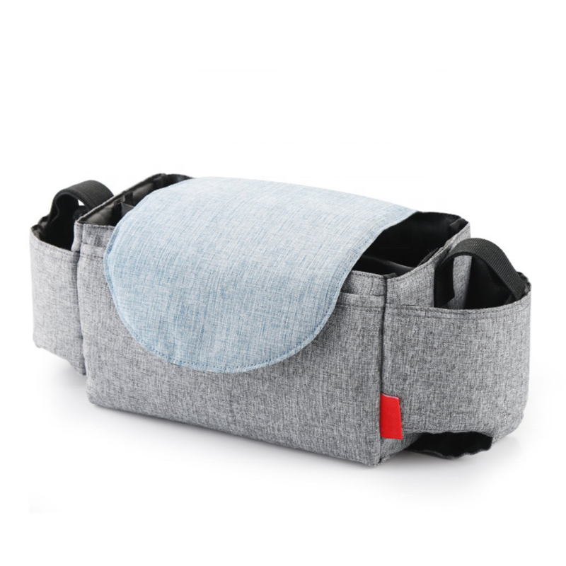 Wholesale multifunctional travel dipaer bag portable baby stroller pram organizer bag with cup holder nappy bag