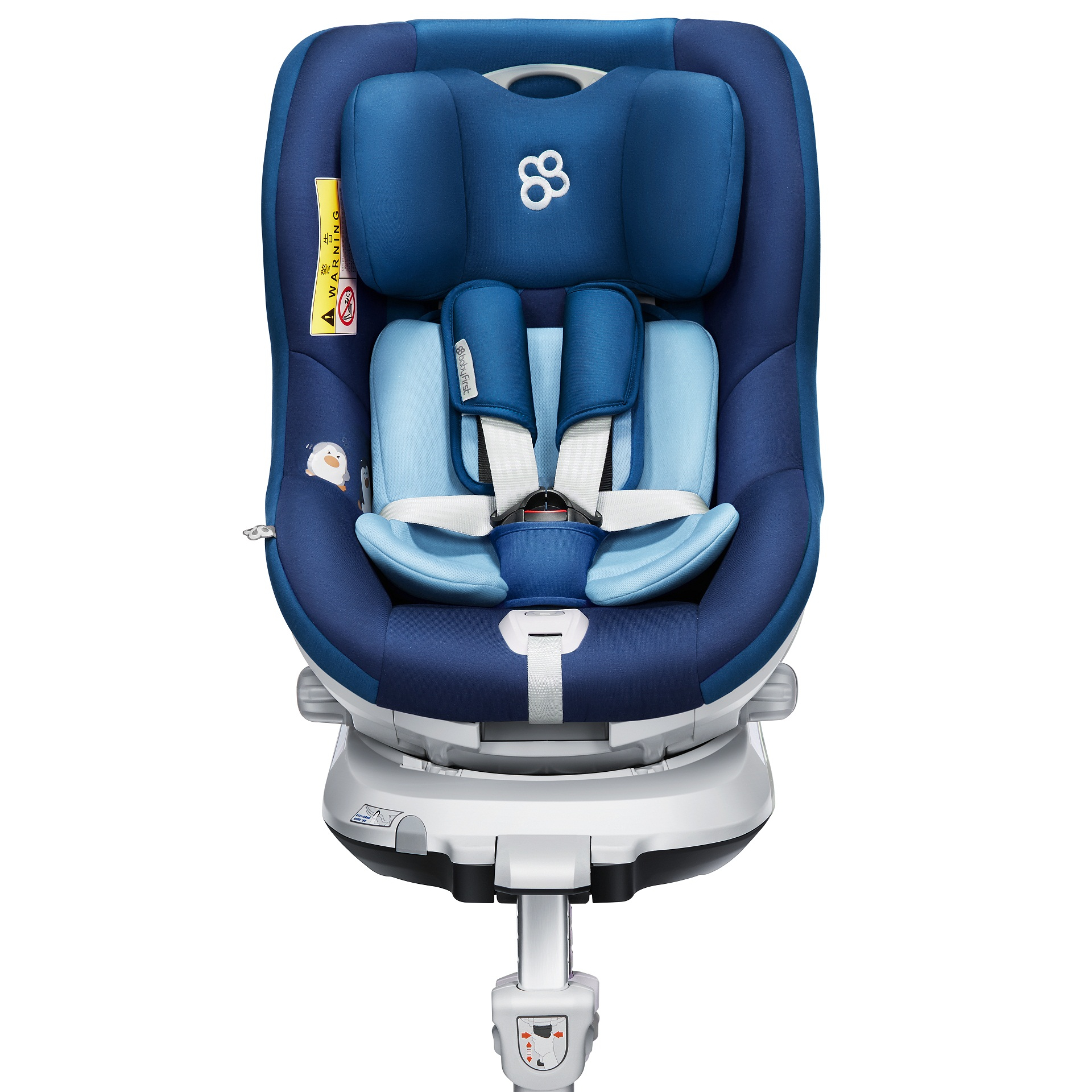 Kinderautositz R101A синий Группа 0 + я с ISOFIX и опорная ножка ECE R44 360 Поворот autostoeltje