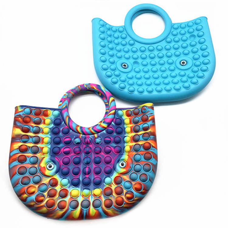2021 Latest Ladies Stress Relief Push Bubble Popper Sensory Fidget Handbags