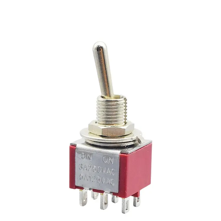 Waterproof Miniature Toggle Switch 250V Stainless Steel Actuator Toggle Switch