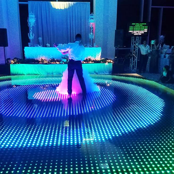 DMX RGB colorful change portable disco indoor dancing dance floor for sale