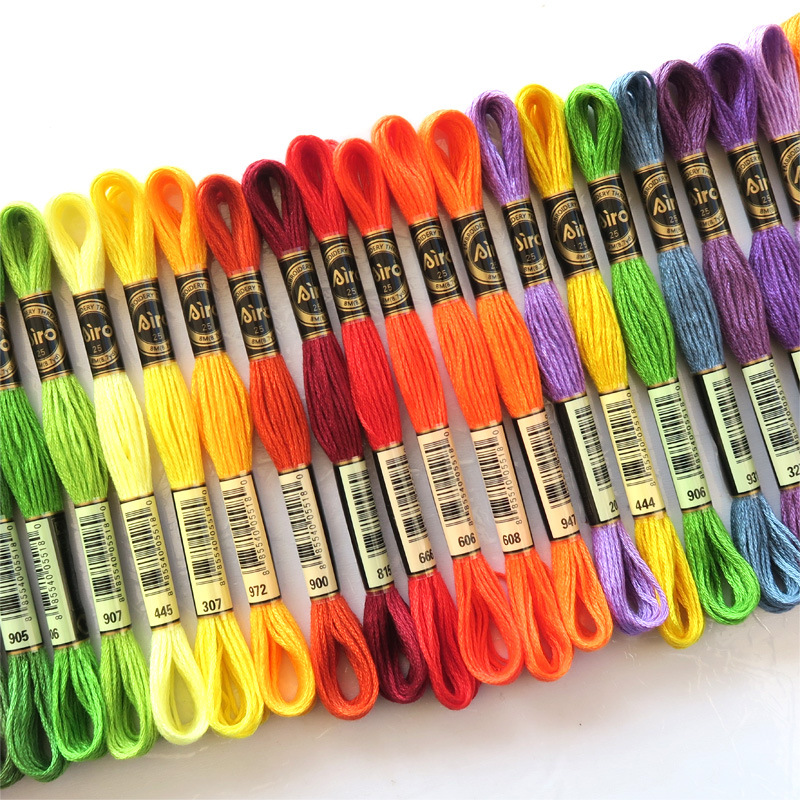 150 Colours DIY Colorful 100% Cotton Embroidery Floss Thread Cross Stitch Thread