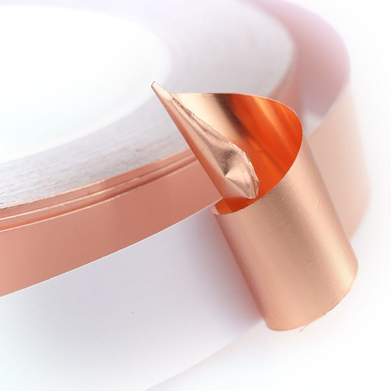 Conductive Adhesive Stained Glass Copper Foil Tape For Soldering