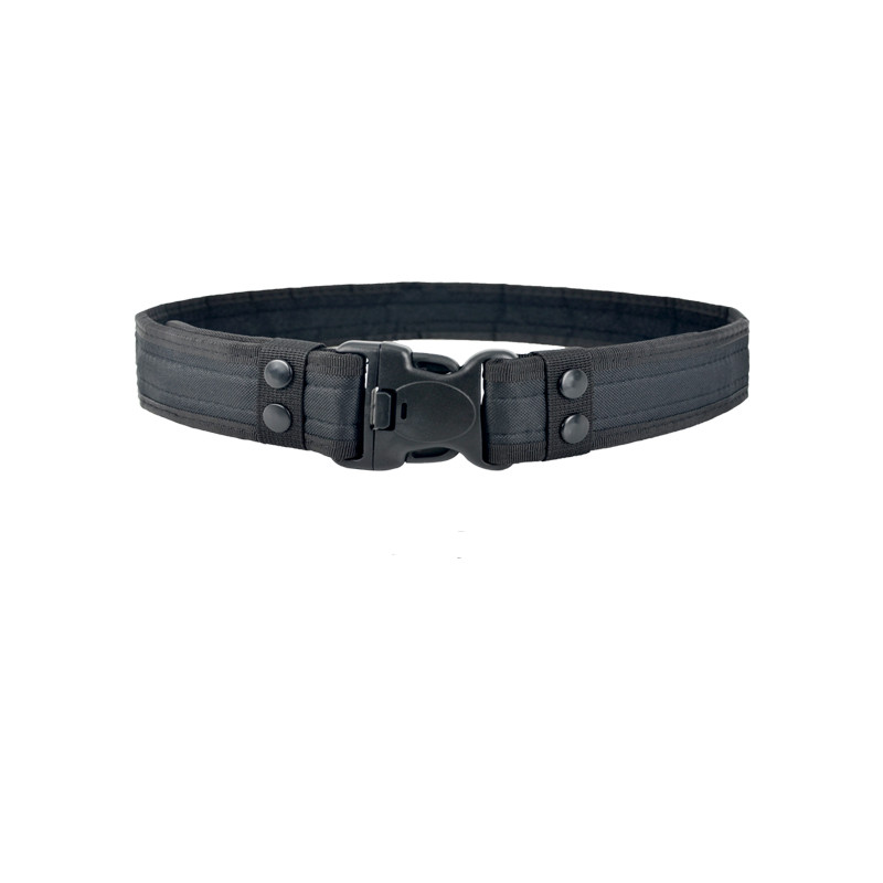 Outdoor Canvas Camouflage Outdoors Security Guards Nylon Fabric Plastic Buckle Men Duty Tactical Belt