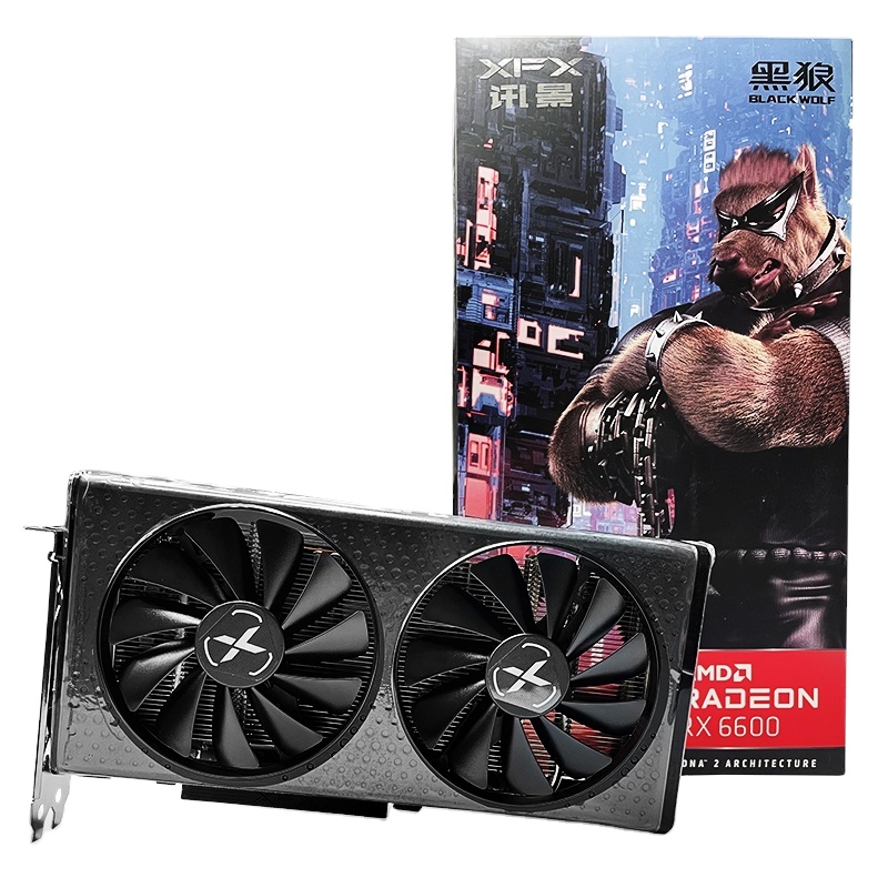 В наличии XFX AMD Radeon RX 6600 XT мех 2X 8G видеокарта с 128-bit GDDR6 vga карты RX 6600XT