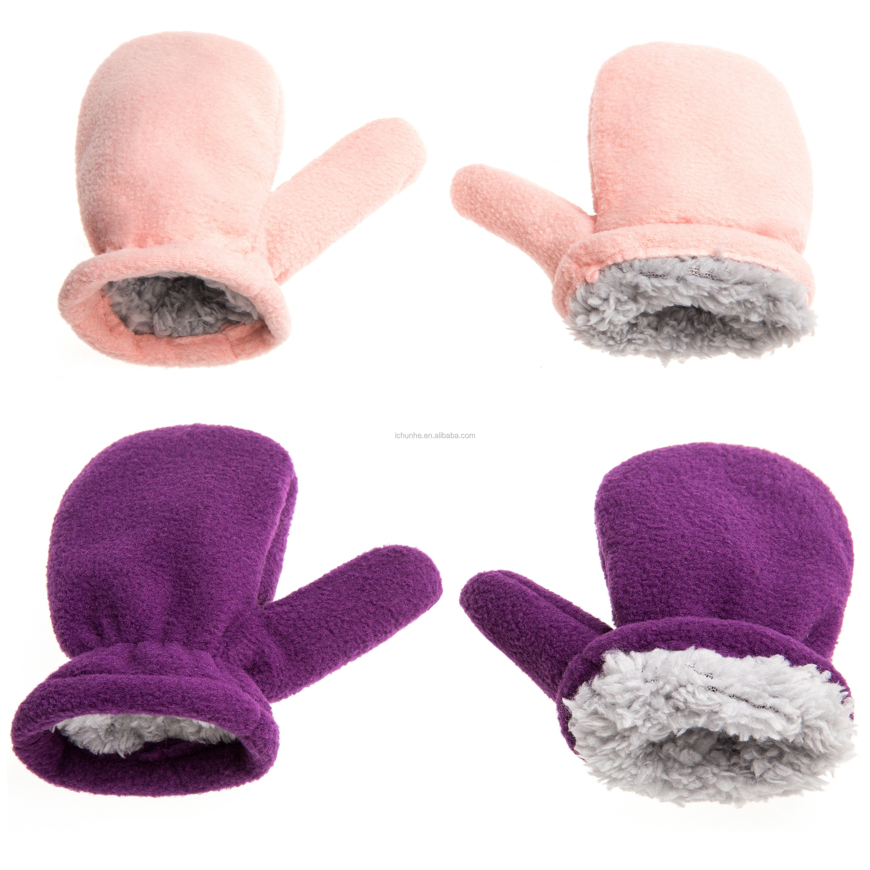 Factory 8 colors in stock gloves kids fur mitten gloves baby child kids warm baby mittens hot sales amazon mitten
