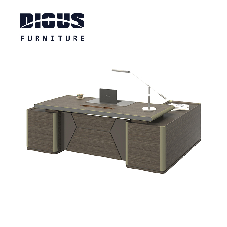 Dious modern executive mdf european style l shaped office desk organizer made in china