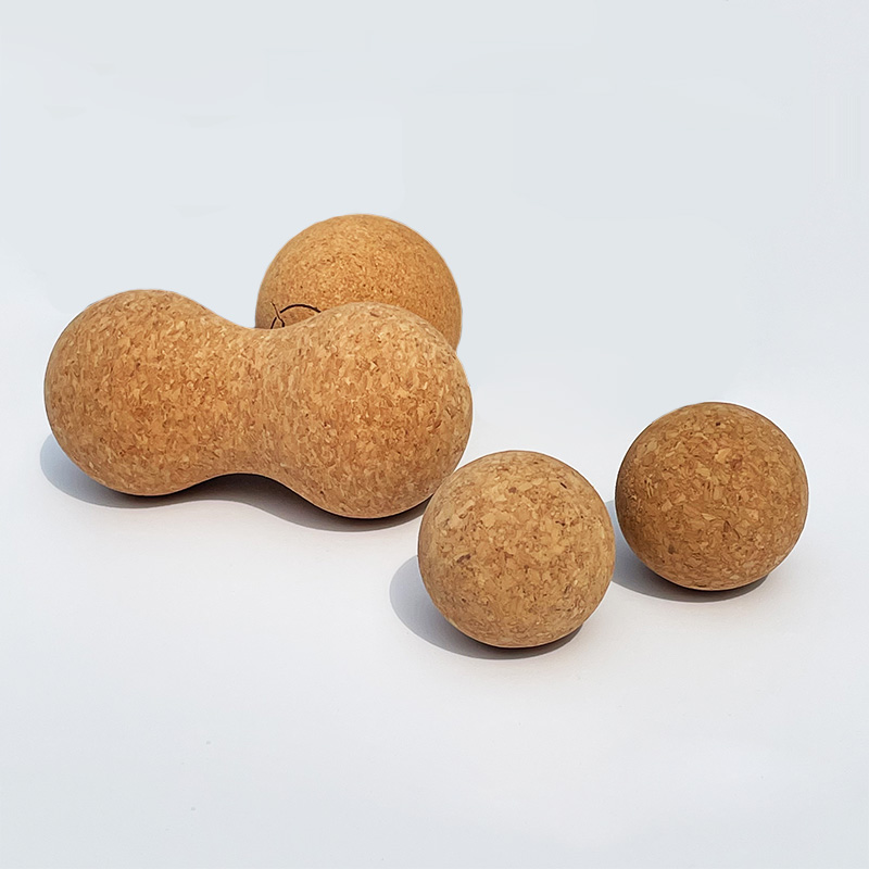 Cork Peanut Massage Tool for Rigger Point Therapy, Back Pain, Yoga & Posture Improvement