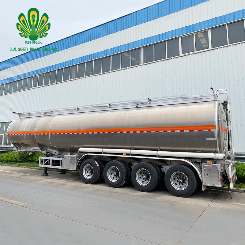 3 Axles Aluminum Diesel Fuel Oil Tanker Truck