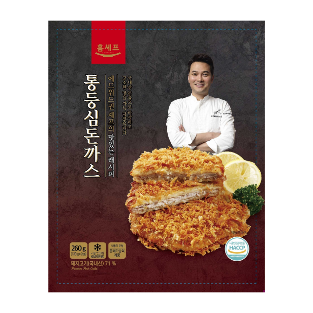 (EcoClean Platform) Edward Kwon Sirloin pork cutlet Frozen Made in Korea delicious nutritious easy to cook K-food KOTRA