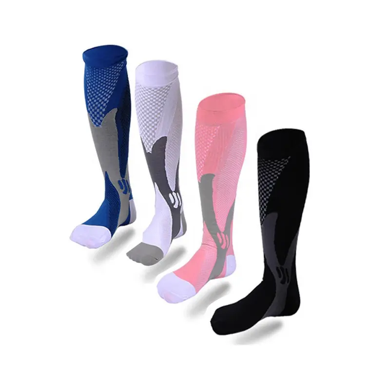 High Quality Custom Men Women Knee High 20-30mmhg Cycling Athletic Wholesale Compression Socks