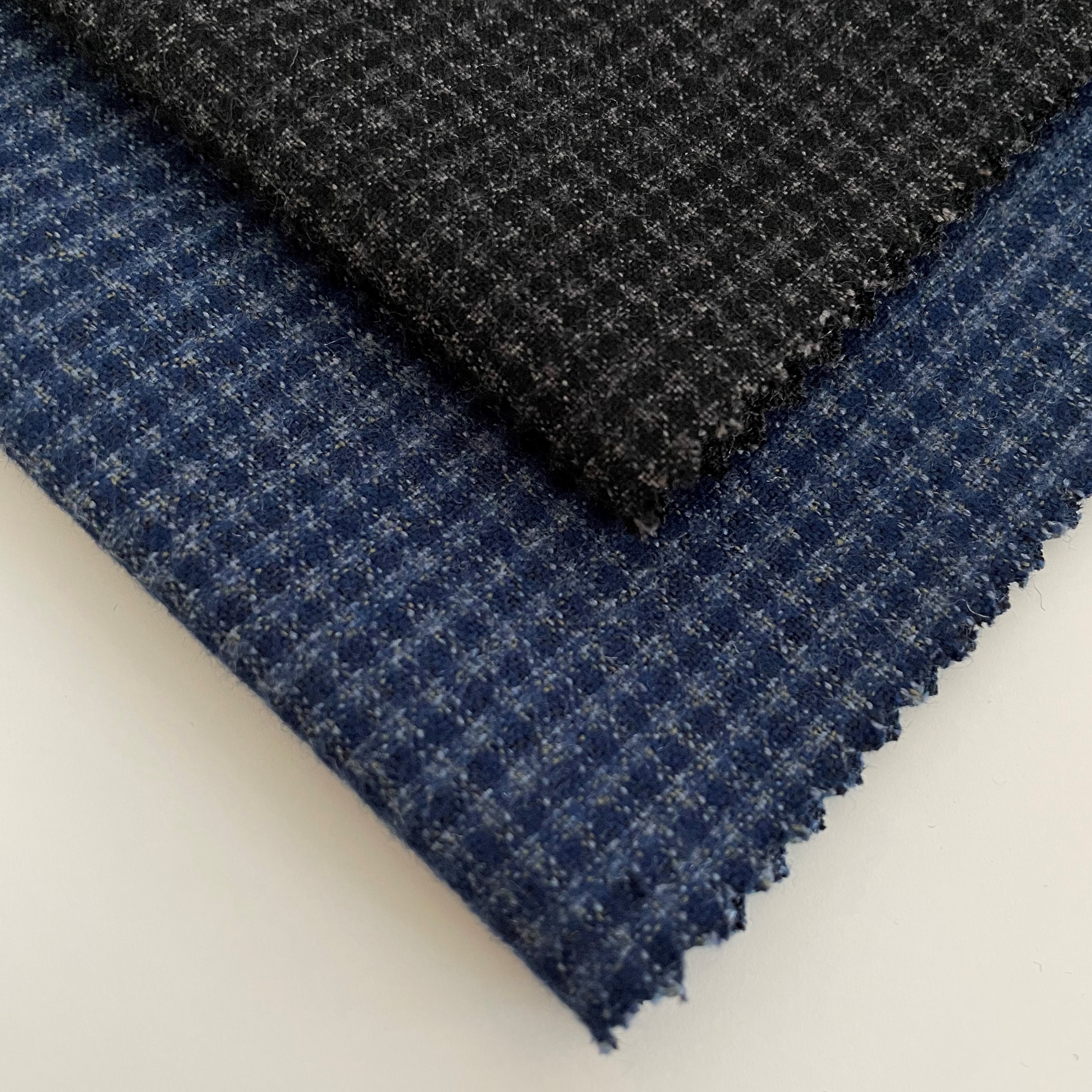 TR check brushed fabric jacket fabric brushed Plaid Polyester rayon(TL19276)