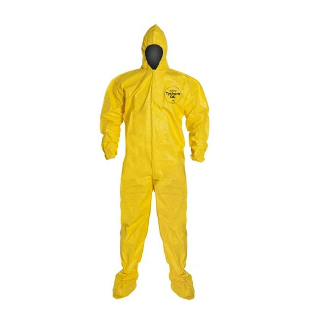 DuPont Tychem 2000 Disposable Chemical Resistant Coverall with Hood, Protective Disposable Suit, Tyvek Protective Clothing