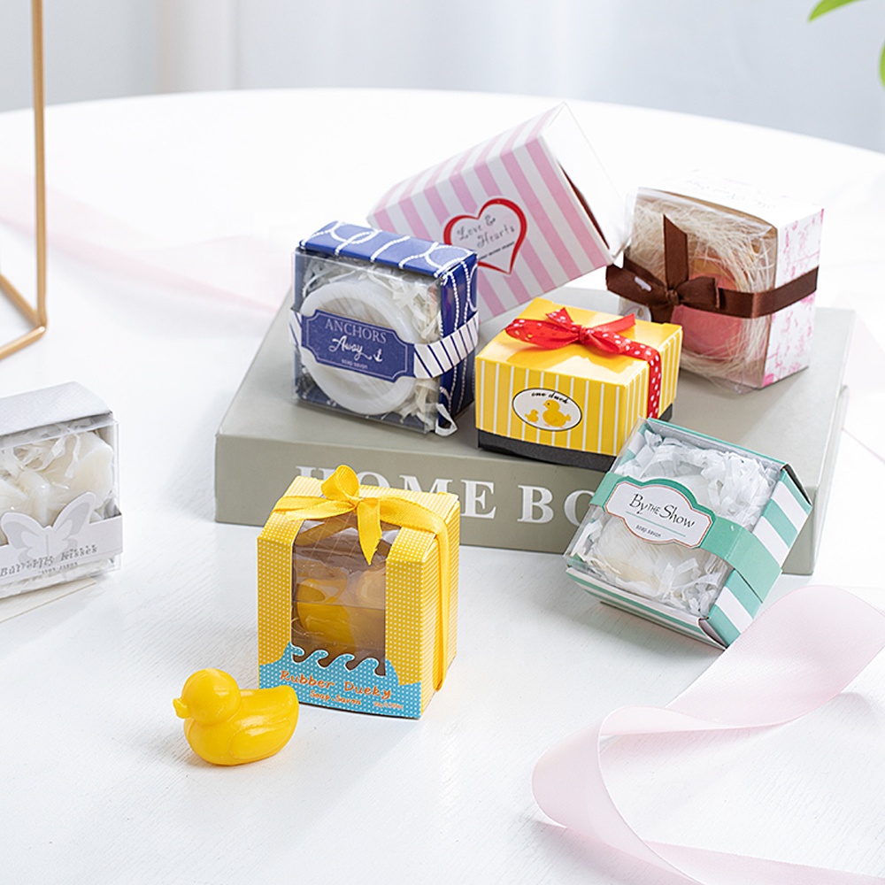 Cartoons Animals Butterfly Soap In Gift Box Wedding Souvenirs For Guests Party Favor Children Kids