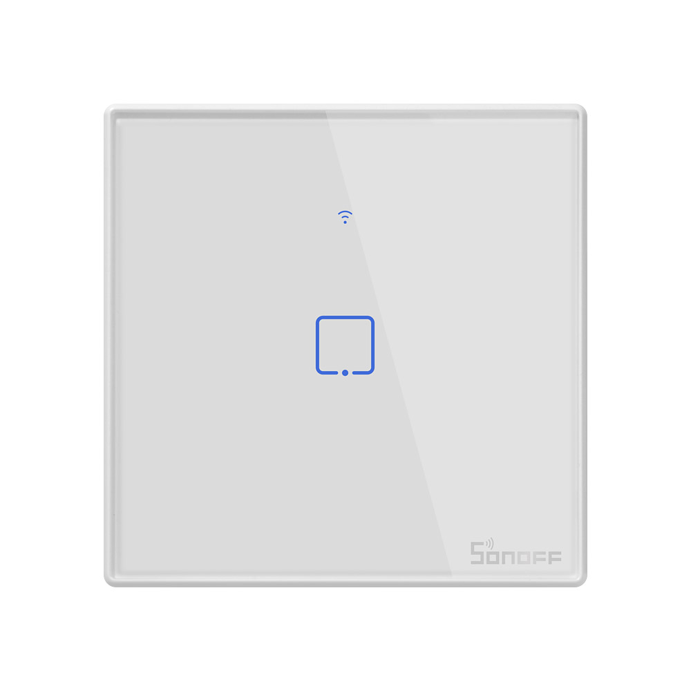Интеллектуальный выключатель света SONOFF T2UK 1C TX Wi-Fi выключатель света 3 Gang приложение голосового дистанционного управления "умный дом" для умного дома Сенсорный настенный выключатель