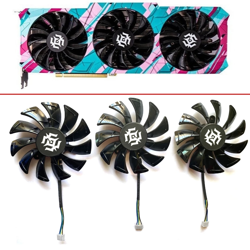 85mm 4pin GA92S2U RTX3060 GPU FAN For OTAC GeForce RTX 3070-8GD6 RTX 3060Ti X-GAMING RTX 3080-10G6X Graphics card Cooling