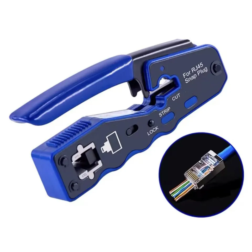 factory function multi wire hand plug Ez Pass crimp plier rj11 rj45 network cable cat7 ez crimping tool