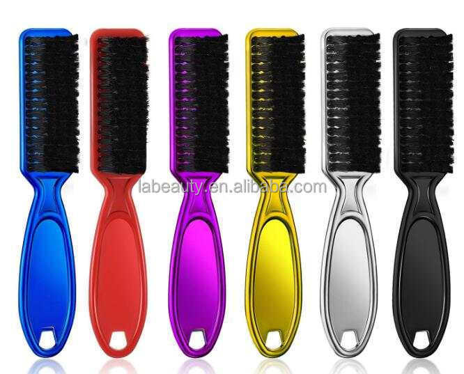 Neck Duster Clean Brush Beard Neck Duster Styling Black Clipper Brush Professional 100% Boar Bristle Beard Shaping Nylon Brush