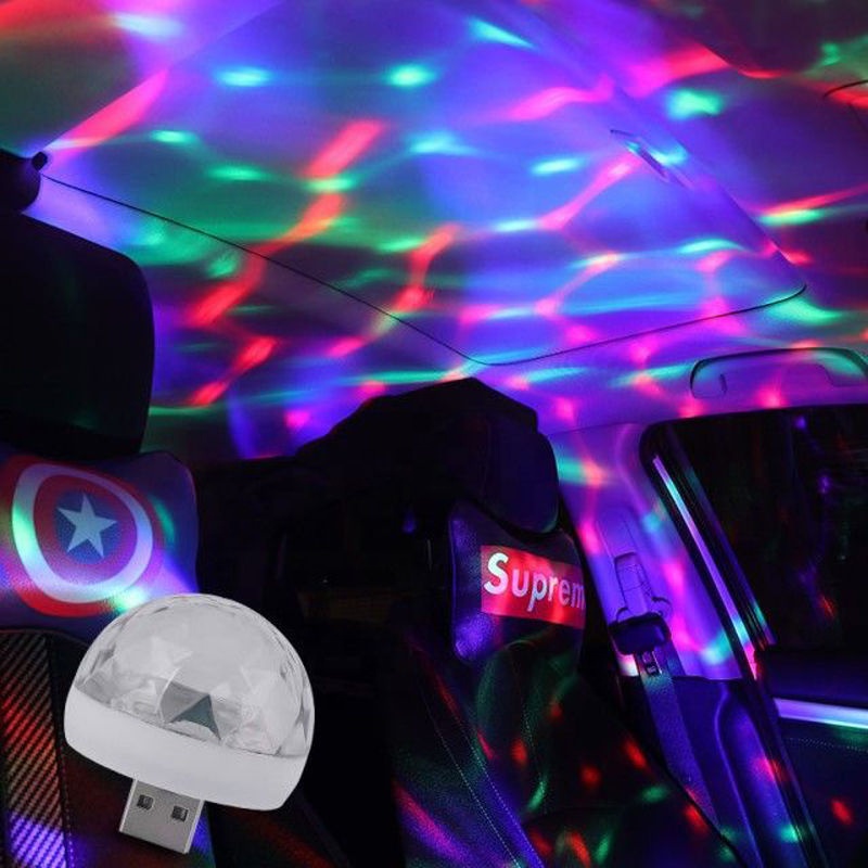 Клуб bolas de disco teca светодиодный маленький волшебный Шар Цветной rgb USB Вечеринка сценический свет мини-DJ диско-шар