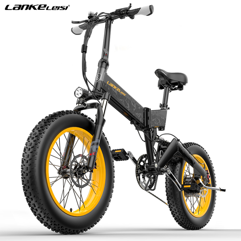 LANKELEISI X3000PLUS 20 дюймов, широкая шина для велосипеда, 1000W48V складной электрический велосипед, оснащенный 14.5AH Samsung литий-ионный аккумулятор