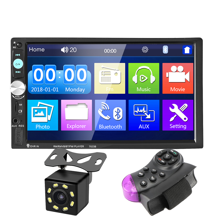 Универсальный Fit 2 Din 7 дюймов BT HD экран Автомобильный MP5 плеер fm-радио тюнер Авто Estereo 2 din автомобильный стерео без GPS