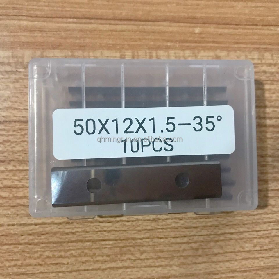 50x12x1.5 Ship Shovel blades Wood Cutter Cnc Reversible Solid Carbide Knives Turnover Blades