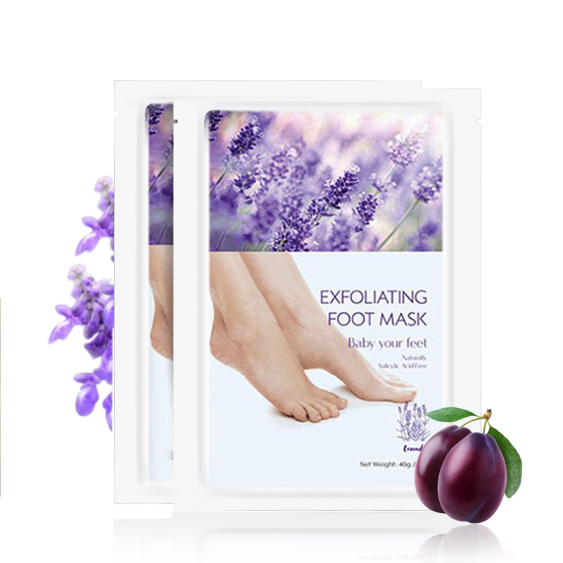 OEM Collagen Vegan Skin Care Footmask Lavender Moisturiser Socks Foot Exfoliating Peeling Sheet Mask