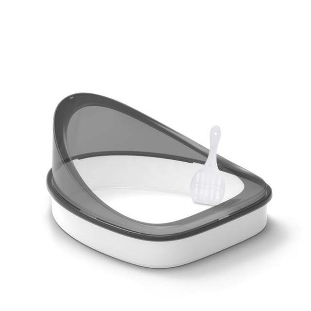 Simple Split Type Easy To Clean Large Cat Toilet Semi-enclosed Thickened Portable Splash-proof Cat Litter Box