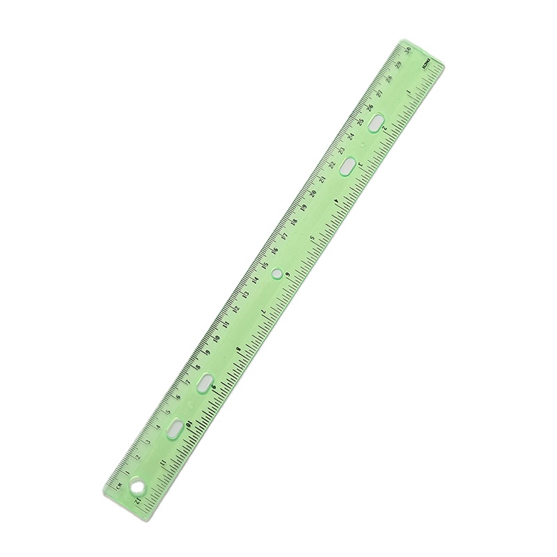30cm transparent ruler drawing tool measuring ruler plastic student stationery custom wholesale Rulers