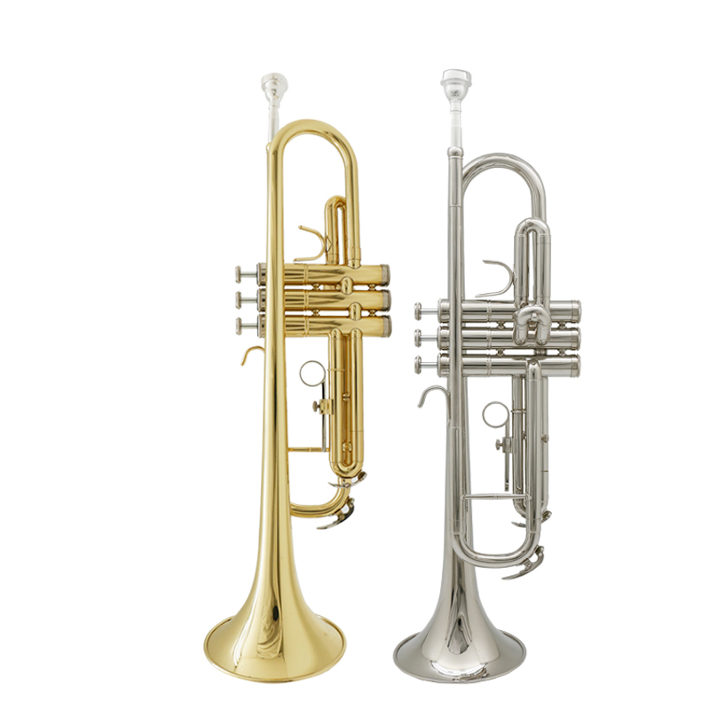 Instrument trumpet brass material is suitable for beginners, simple and easy to use
