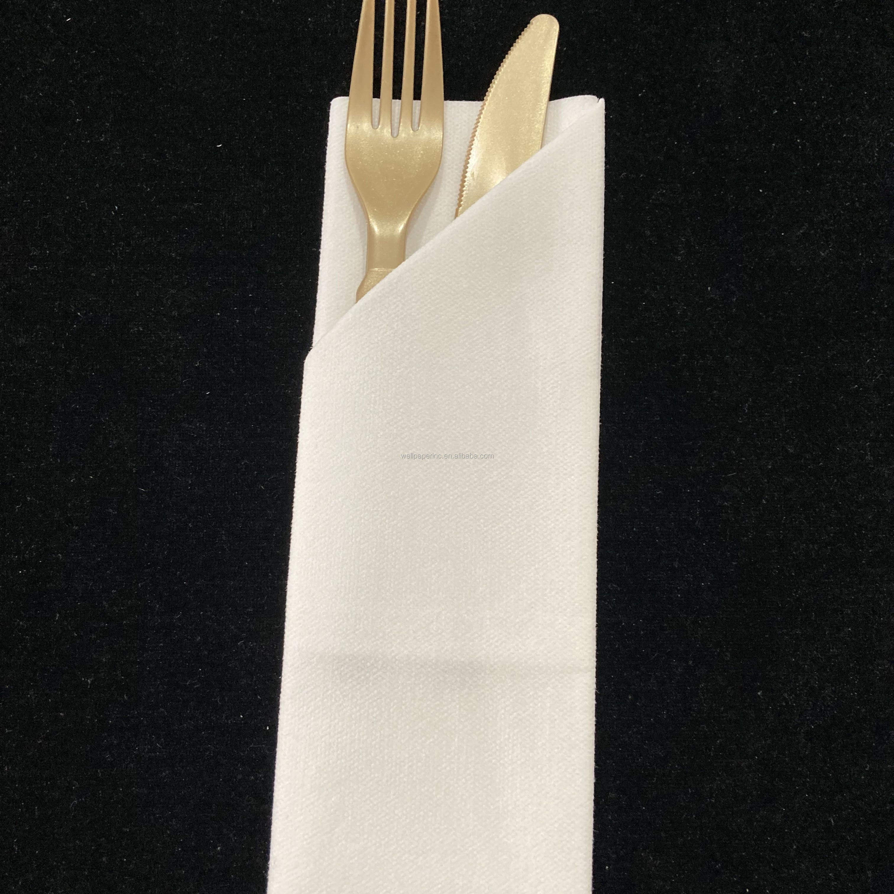 Hot sale: Airlaid Paper napkin with Pockets 16"x16"  Case of 600 