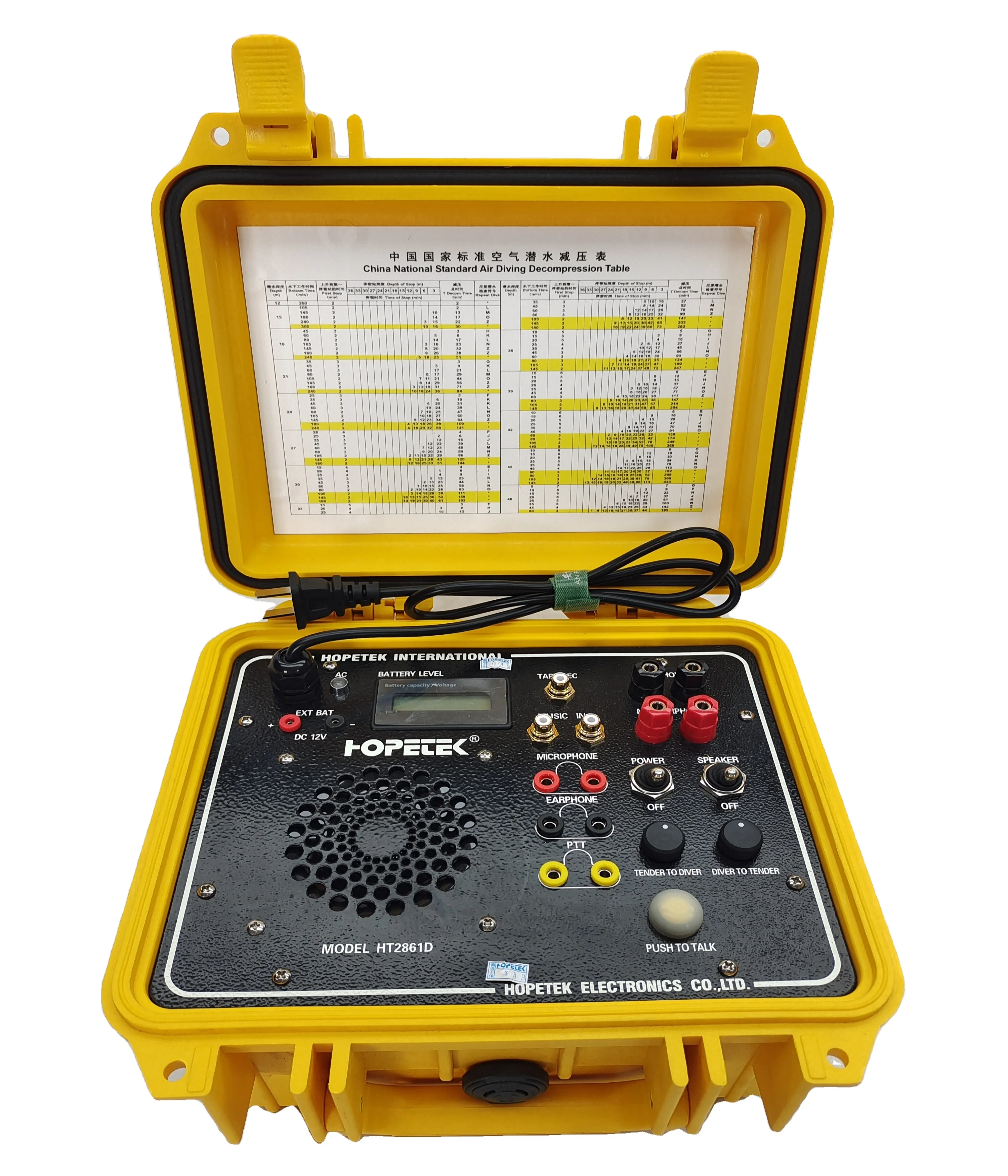 HOPETEK Factory Direct Sale Underwater Diving Communication HT-2861D One Diver Underwater Communicator Commercial Diving