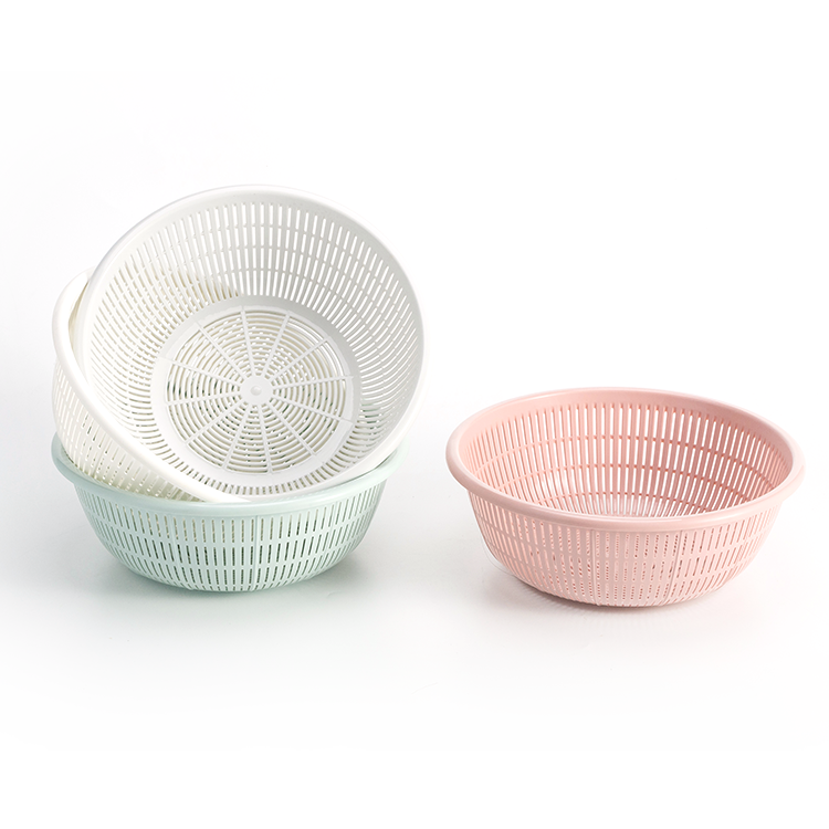 Home Kitchen Creative Drain Fruit And Vegetable Storage Basket Portable Plastic Food Storage Basket