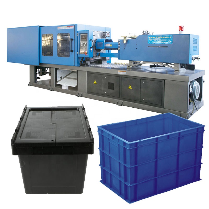 Durable Plastic Beer Box Transportation Container Storage Crate Injection Molding Machine for Small Manufacturer