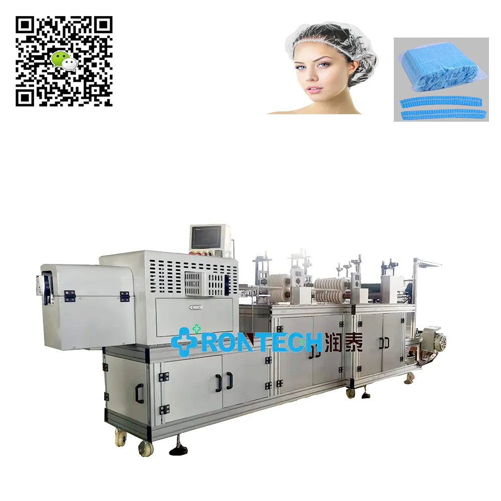 new Nonwoven disposable bouffant surgical cap making machine