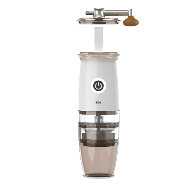 Dropshipping rechargeable mini electric manual portable coffee bean grinder with 5 level