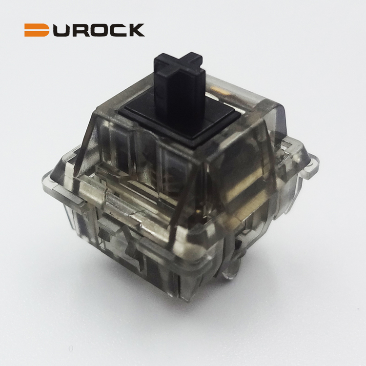 DUROCK линейный переключатель механические переключатели с 62g 67g 78g позолоченный пружинный Smokey корпус черный стержень Linears Keyswitch